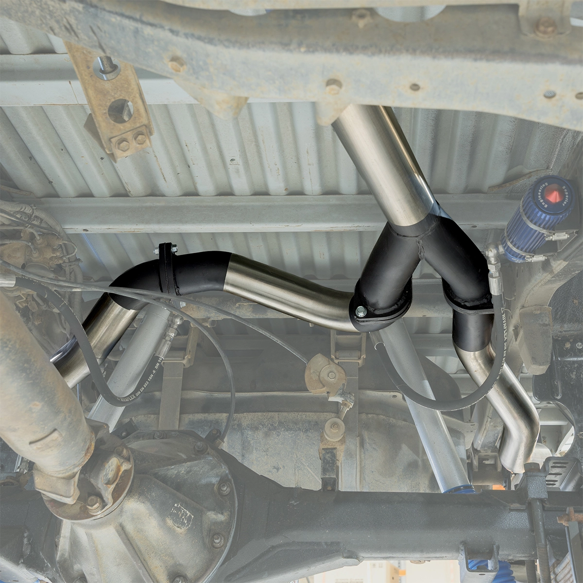 Manta 3-inch Twin Exhaust System suitable for Toyota LandCruiser 79 Series VDJ79 Single Cab 2007-2016 Pre-DPF - Image 10