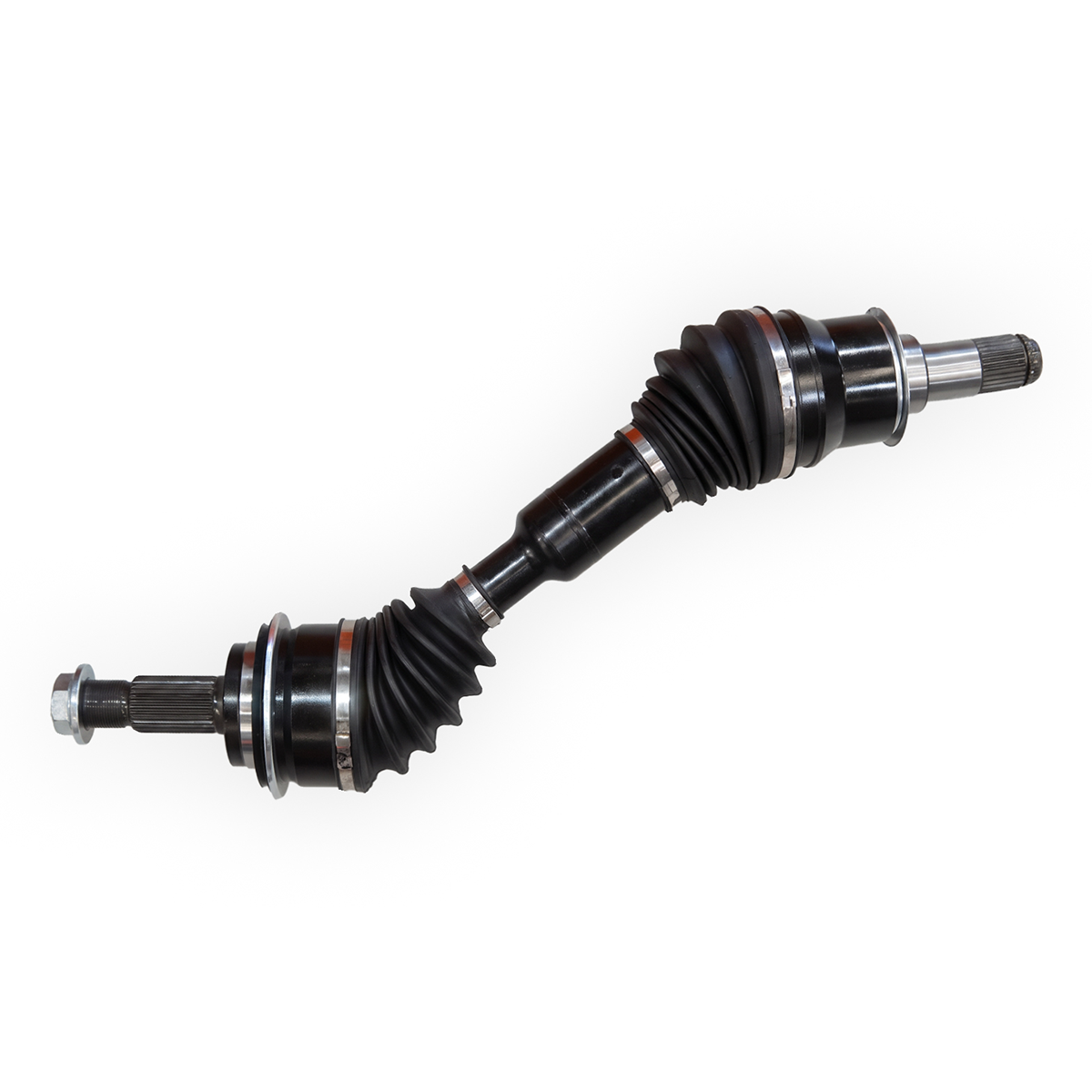 Basco high angle CV shaft for a lifted Toyota Prado, CV joints shown at angle