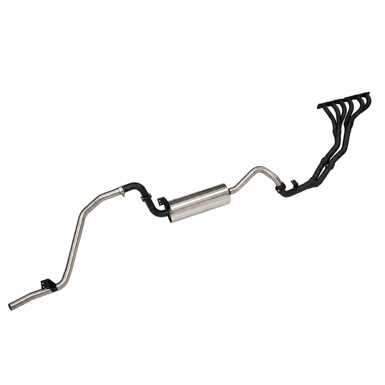 Manta Stainless Steel Exhaust System with Mandrel Bent Extractors suitable for Landcruiser FZJ80 4.5L