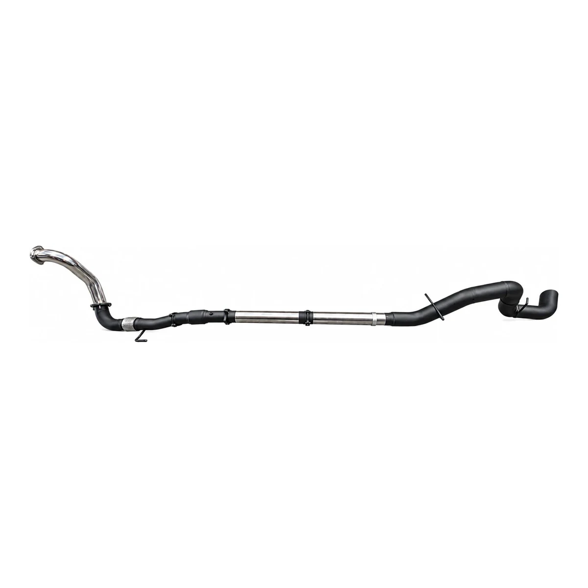 4in-5in Manta Exhaust for Silverado 2500 HD T1, 6.6L TD V8, 2020-2025, 4in-5in Turbo Back With Cat & Without Muffler