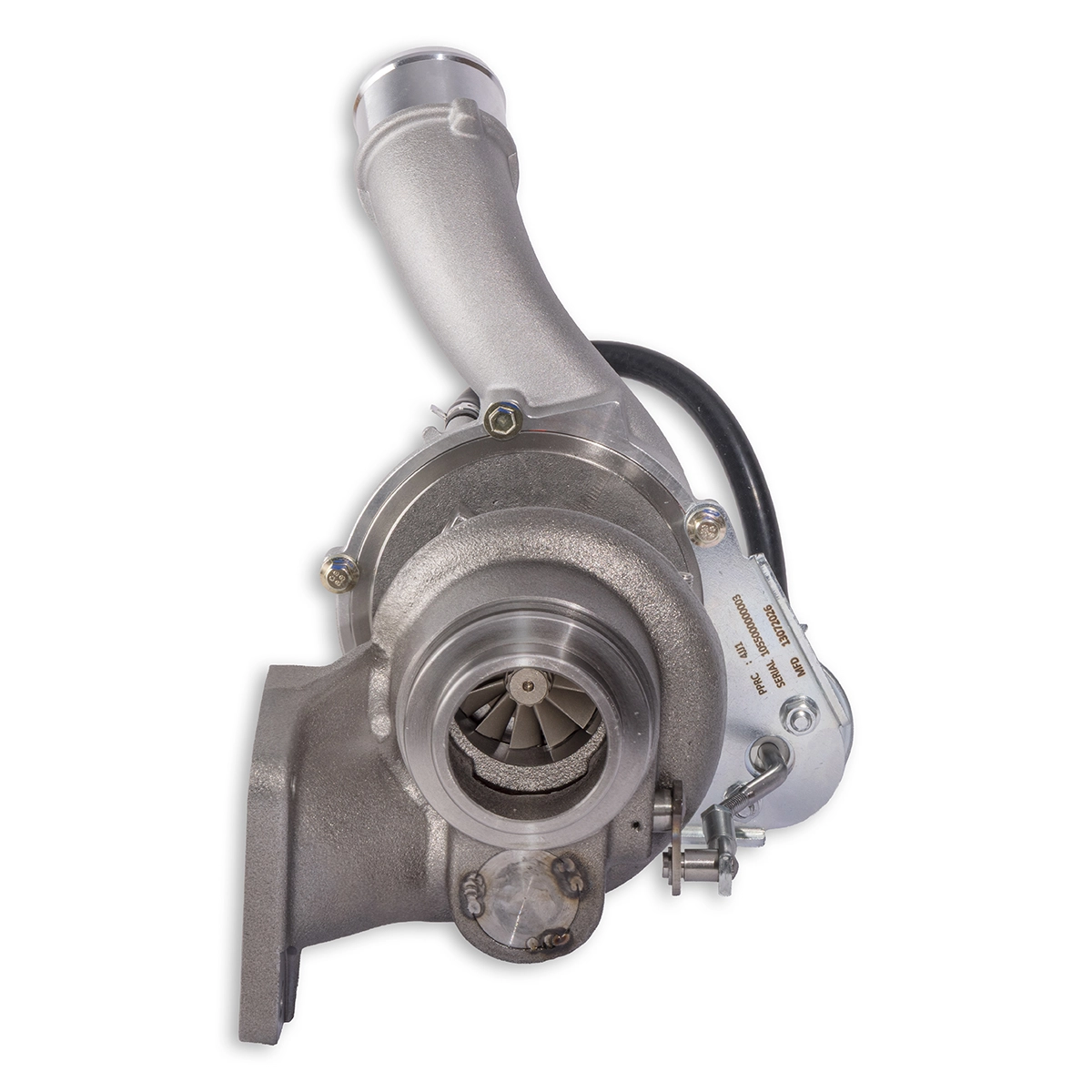 PPRC 44mm 4JJ1 bolt-on turbo, turbine outlet view