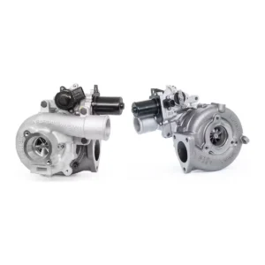 Garrett PowerMax 1KD-FTV turbocharger front and back view