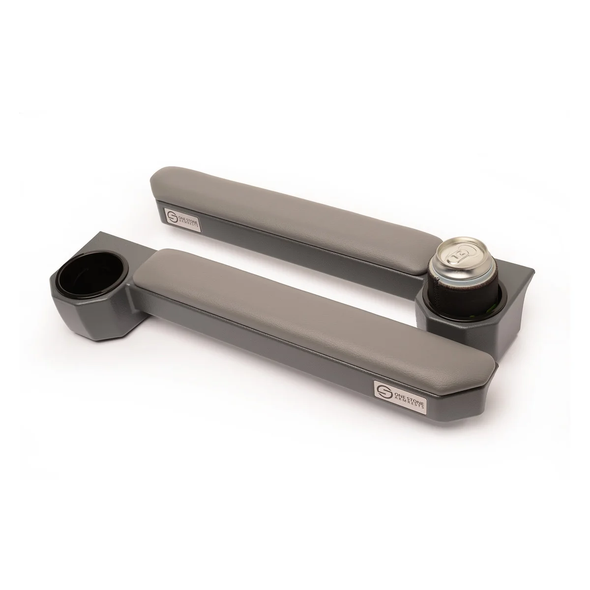 One Stone grey armrest and cupholder pair suitable for Toyota LandCruiser 80 Series