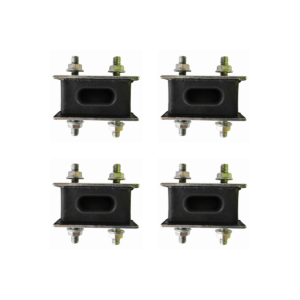 Set of 4 rubber exhaust H block mounts suitable for Toyota LandCruiser 75, 78 and 79 Series 1HZ, 1HD-FTE and GDJ