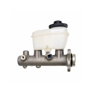Brake master cylinder, outlet side view, for Toyota LandCruiser 80 Series 1990-1992