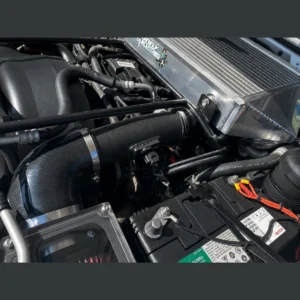 Fatz ZD30 CRD plumbing kit in textured black powder coat fitted in a Nissan Patrol GU