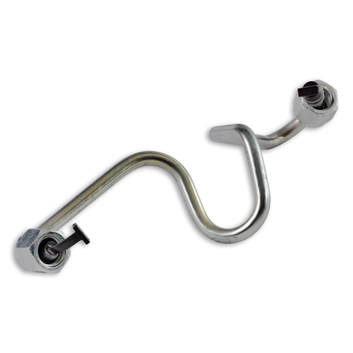 Genuine 1KD-FTV pump to rail injector line suitable for Toyota Hilux N70 and Prado 120 and 150 Series, front view.