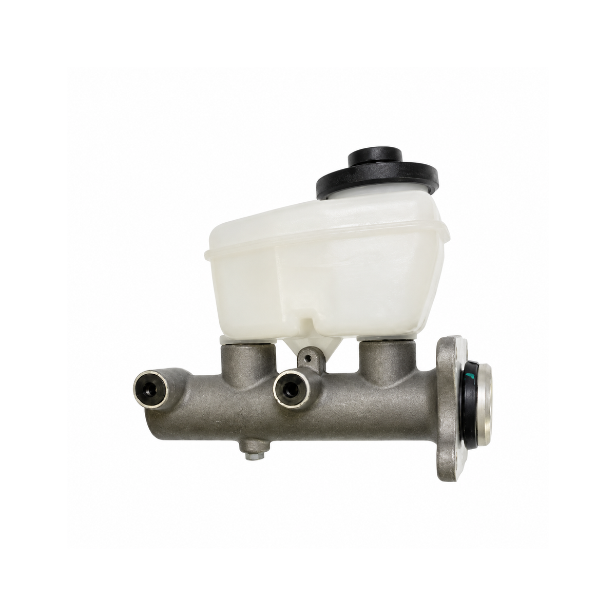 Genuine Aisin brake master cylinder, non ABS, side view, for Toyota LandCruiser 80 Series 1992-1995