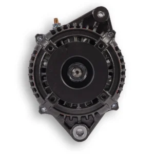 JAS Oceania 140A high output alternator suitable for Toyota LandCruiser 1HZ 1HD 1PZ, pulley end front view