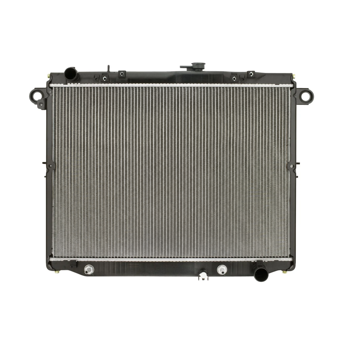 Koyorad 1HD-FTE radiator suitable for Toyota LandCruiser 100 Series HDJ100 automatic, front view