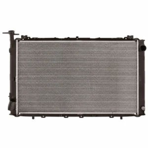 Koyorad JR6851J radiator suitable for Nissan Patrol GQ and Ford Maverick diesel 1988-1997 manual transmission, front view