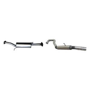 Manta 2.5-inch Stainless Steel Cat Back Exhaust suitable for Nissan Patrol GU 4.8L TB48 Petrol 2002-2012 with Centre Muffler and Rear Hotdog