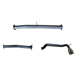 Manta 3-inch Aluminised Steel DPF Back Exhaust with Side Exit Twin Chrome Tips suitable for Ford Ranger PX2 and PX3 3.2L DPF 2016-2022