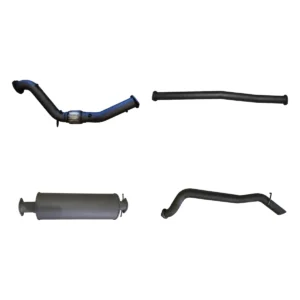 Manta 3-inch Aluminised Steel Turbo Back DPF Delete Exhaust suitable for Ford Ranger PX2 and PX3 3.2L DPF 2016-2022 with Muffler, No Cat