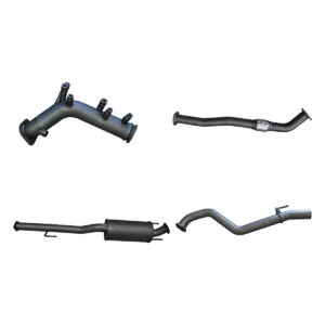 Manta 3-inch Aluminised Steel Turbo Back DPF Delete Exhaust suitable for Toyota Hilux N80 GUN126R 2.8L DPF 2015+ with Muffler, No Cat