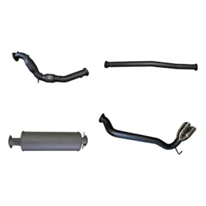 Manta 3-inch Aluminised Steel Turbo Back DPF Delete Exhaust with Side Exit Twin Chrome Tips suitable for Ford Ranger PX2 and PX3 3.2L DPF 2016-2022 with Cat and Muffler