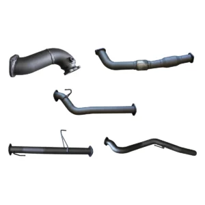 Manta 3-inch Aluminised Steel Turbo Back Exhaust suitable for Holden Rodeo RA 3.0L Common Rail Cab Chassis LWB 2007-2008 with Cat, No Muffler