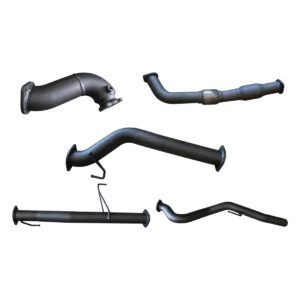 Manta 3-inch Aluminised Steel Turbo Back Exhaust suitable for Holden Rodeo RA 3.0L Common Rail Styleside SWB 2007-2008 with Cat, No Muffler