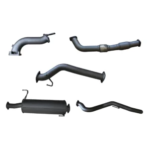 Manta 3-inch Aluminised Steel Turbo Back Exhaust suitable for Holden Rodeo RA 3.0L Non Common Rail Styleside SWB 2003-2006 with Cat and Muffler