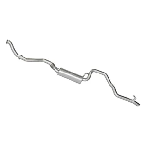 Manta 3-inch Aluminised Steel Turbo Back Exhaust suitable for Toyota LandCruiser 105 Series HZJ105 1HZ 3 Bolt Garrett Turbo Conversion with Muffler, No Cat