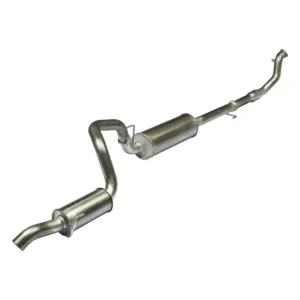 Manta 3-inch Aluminised Steel Turbo Back Exhaust suitable for Toyota Prado 120 and 150 Series KDJ120 KDJ150 3.0L 2007-2015 with Cat, Centre and Rear Muffler