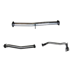 Manta 3-inch Stainless Steel DPF Back Exhaust with Side Exit Twin Chrome Tips suitable for Ford Ranger PX2 and PX3 3.2L DPF 2016-2022, second view