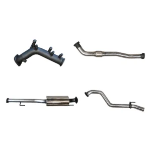 Manta 3-inch Stainless Steel Turbo Back DPF Delete Exhaust suitable for Toyota Hilux N80 GUN126R 2.8L DPF 2015+ with Muffler, No Cat