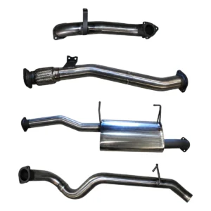 Manta 3-inch Stainless Steel Turbo Back Exhaust suitable for Nissan Patrol GU ZD30 Common Rail Wagon 2007-2017 with Muffler, No Cat