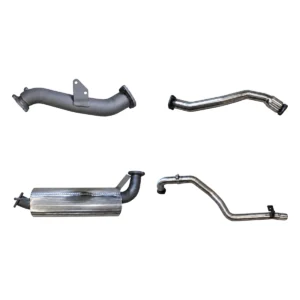 Manta 3-inch Stainless Steel Turbo Back Exhaust suitable for Toyota LandCruiser 105 Series HZJ105 1HZ DTS Turbo Conversion with Muffler, No Cat