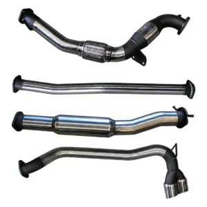 Manta 3-inch Stainless Steel Turbo Back Exhaust with Side Exit Twin Chrome Tips suitable for Ford Ranger PX and PX2 3.2L Pre-DPF 2011-2016 with Cat and Hotdog