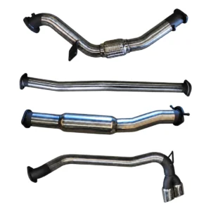 Manta 3-inch Stainless Steel Turbo Back Exhaust with Side Exit Twin Chrome Tips suitable for Ford Ranger PX and PX2 3.2L Pre-DPF 2011-2016 with Hotdog, No Cat