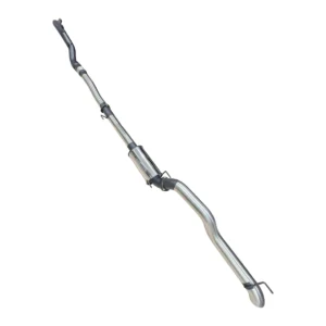 Manta 4-inch Stainless Steel Turbo Back DPF Delete Exhaust suitable for Toyota Hilux N80 GUN126R with Hi-Flow Cat and Muffler, side view