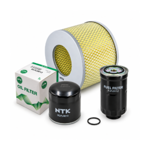 NTK oil, fuel and air filter service kit for Toyota LandCruiser 80 Series HZJ80 1HZ and HDJ80 1HD-T